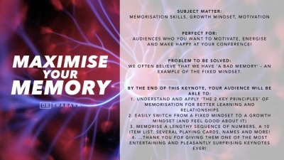 Keynote: Maximise Your Memory