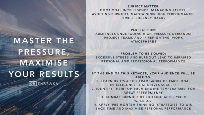 Keynote: Master The Pressure, Maximise Your Results