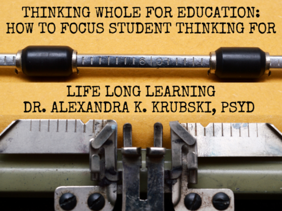 Thinking Whole - building better minds in the classroom